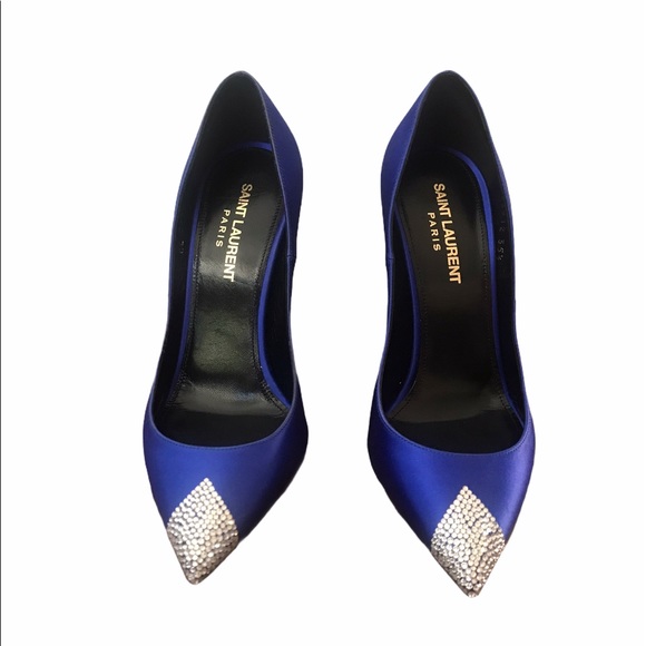 Saint Laurent Satin Tower Pump - Picture 1 of 9